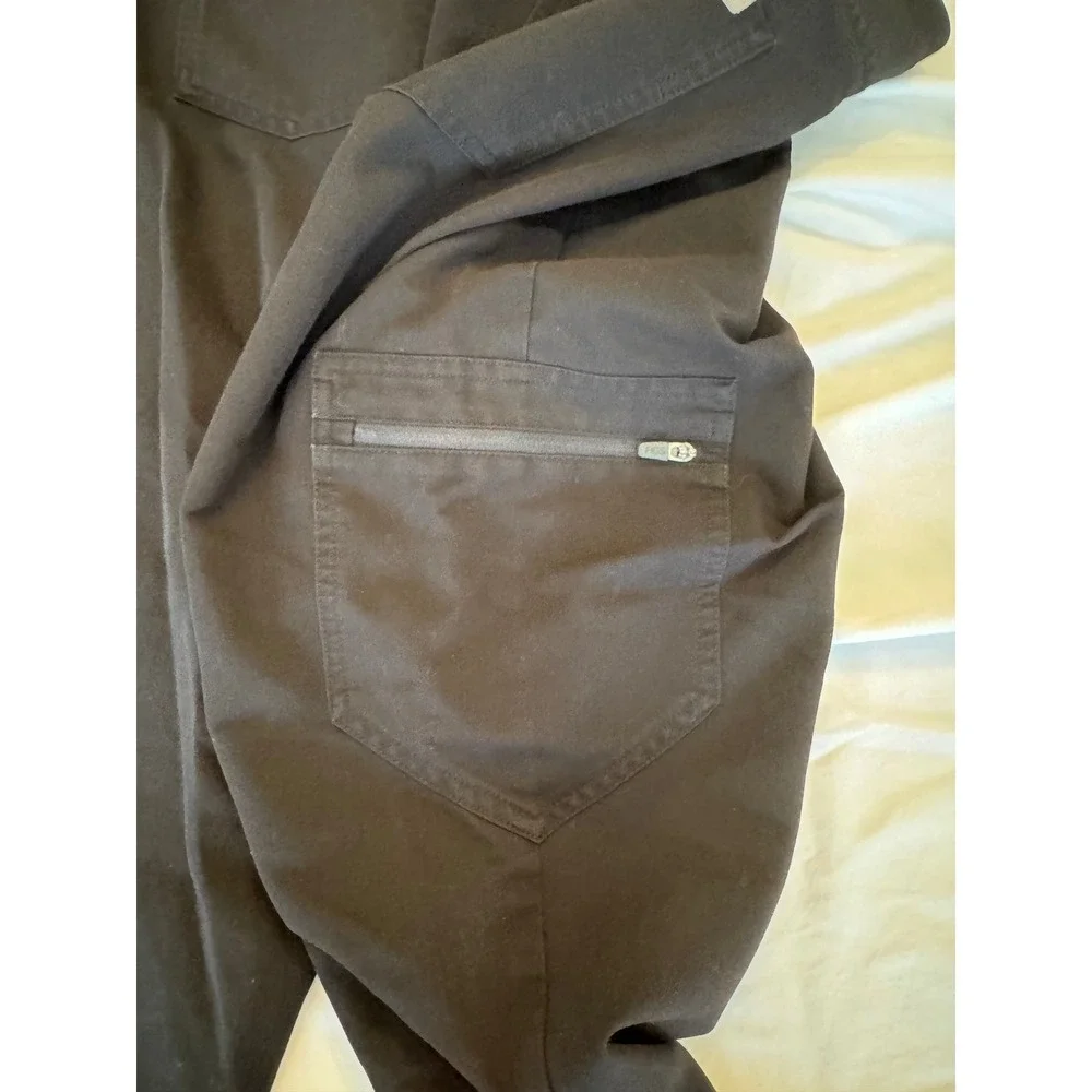 FIGS Zamora Jogger Scrub Pants Black Womens Medium W18SW2005 Yoga Waistband - Picture 4 of 6